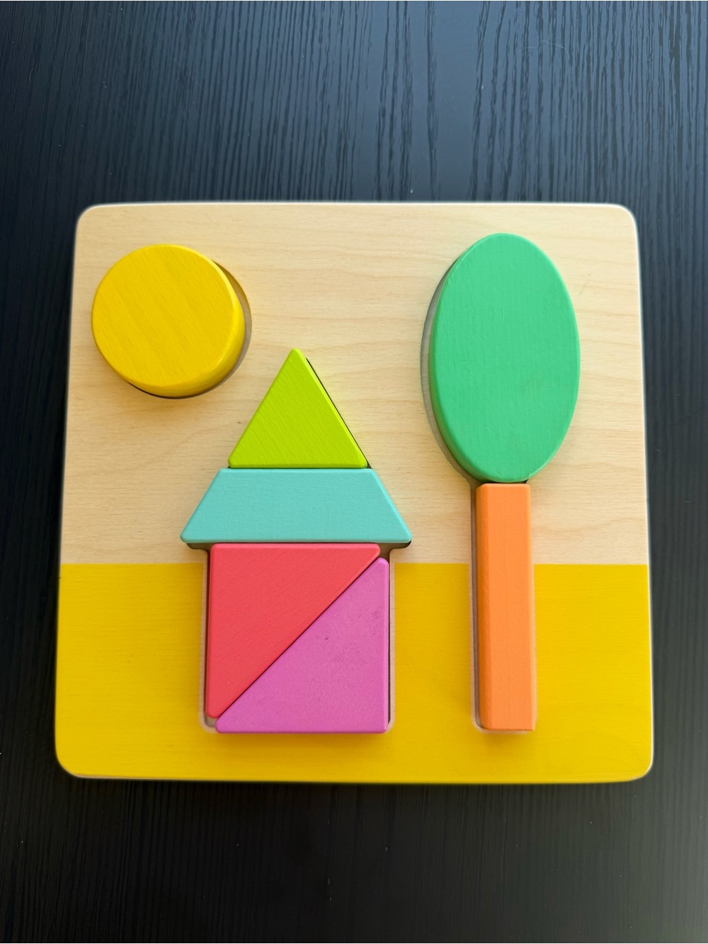 Lovevery Wooden Shape Puzzle Montessori Toy 7 Pieces Complete